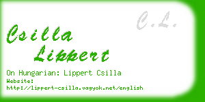 csilla lippert business card